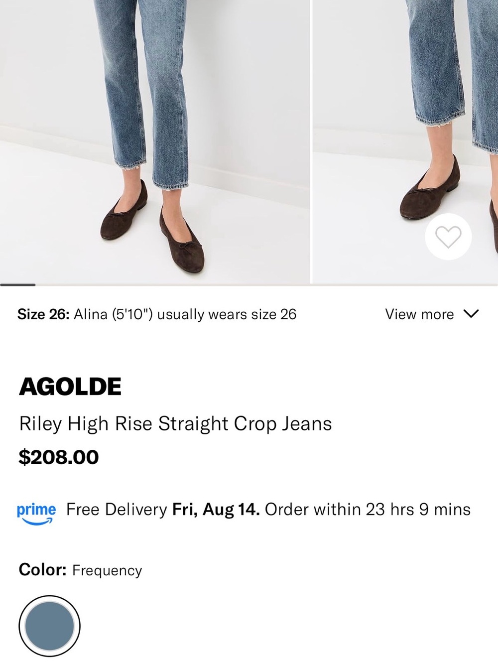 Agolde Riley High Rise Crop Jeans - Picture 9 of 11